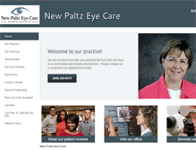 Tablet Screenshot of newpaltzeyecare.com